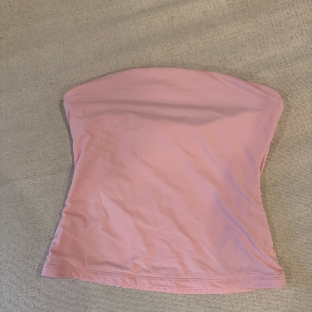 Pink Strapless Tube Top